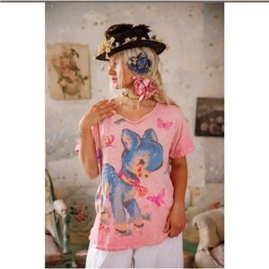 NWT Magnolia Pearl My Pet Tee - Azalea Dip Dye